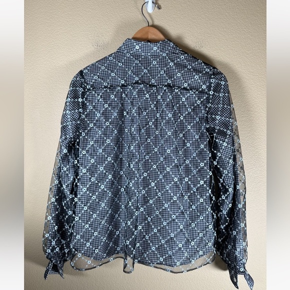 Sandy Liang Toney Top in Sailor Mercury - Picture 11 of 16